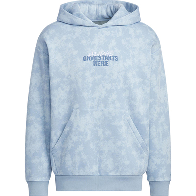 Adidas/阿迪达斯正品2025秋季款男士套头连帽休闲篮球卫衣KC2782