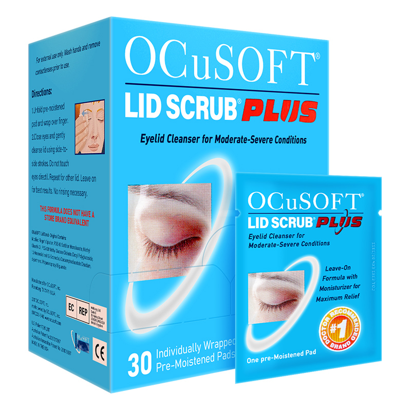 美国OCuSOFT PLUS加强型清洁湿巾强力杀菌眼睑眼部清洁护理可免洗