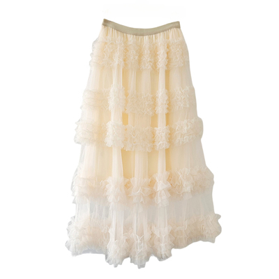 日系网纱蛋糕裙夏蓬蓬裙半身裙女