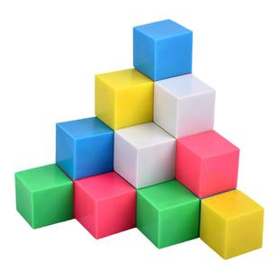 磁性小正方体积木数学教具六面磁力小方块小学四年级观察物体学具