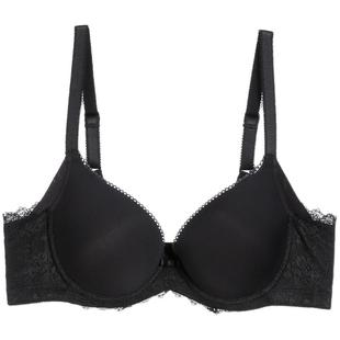 安莉芳列维斯蕾丝小胸光面厚杯胸罩聚拢肤色文胸女内衣EB1932 C薄