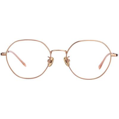 钛金属全框紫色新品光学眼镜