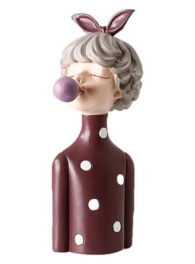 可爱治愈泡泡女孩少女心人偶摆件