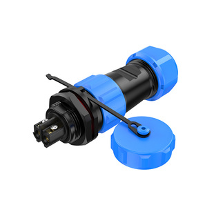 IP68防水免焊接航空插头插座SP17电线电缆公母对接快速连接器SP21