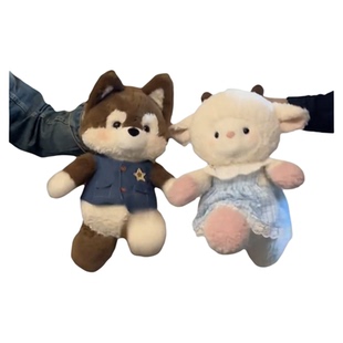 森林跑跑小狗玩偶熊小羊公仔生女睡觉抱枕娃娃毛绒玩具生日礼物男