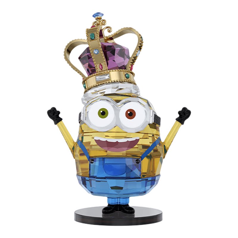 【自营】施华洛世奇Minions King 小黄人摆件家居收藏品水晶礼物
