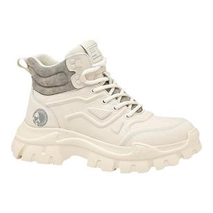 马克华菲马丁靴男款冬季月壤真皮加厚保暖雪地靴男士靴子棉鞋男鞋