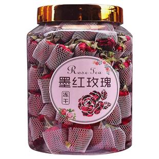 2025年新花云南冻干墨红玫瑰花茶头茬网套罐装大朵花冠官方旗舰店