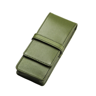 MOZE 意大利牛皮笔套真皮钢笔收纳套笔帘笔包笔袋笔盒一两三支装