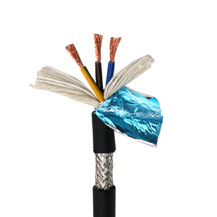 荣缆灰色高柔拖链屏蔽线TRVVP 3 4 5 12芯0.2 0.3 0.75平方信号线