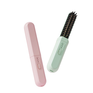 无线直发梳负离子不伤发发棒便携电梳子直板夹蓬松神器充电款