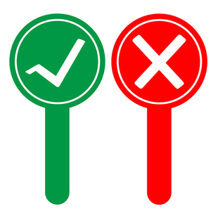 双面对错牌打分牌手举牌桃黑黑应援棒举牌道具打分神器手持答案牌