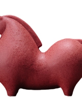 胖墩墩的唐马摆件，把福气揣满了