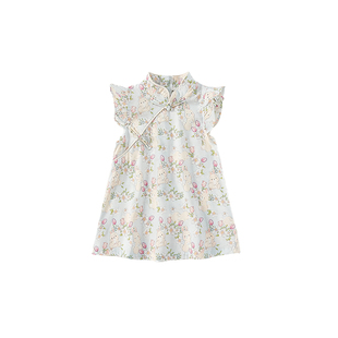 汉服女童连衣裙夏装2026新款儿童裙子古风中式女宝公主裙夏天衣服