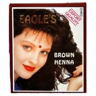 原装鹰牌印度染发粉EAGLES养发护发板栗色棕色黑色海娜粉五盒包邮