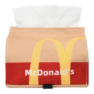 麦当当纸巾盒车载创意可爱车内抽纸盒汽车收纳纸巾包车用纸抽盒女