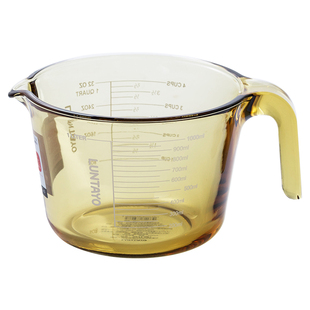 量杯日本luntayo高硼硅玻璃烘焙泡面碗带盖刻度可微波牛奶打蛋杯