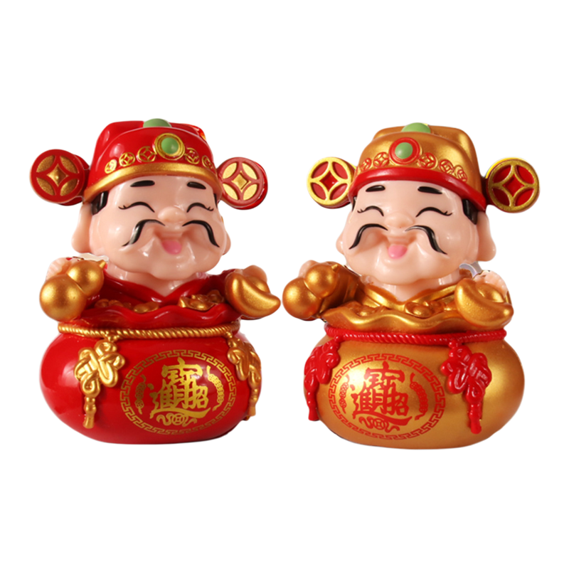 财神点头鸿运当头创意小摆件