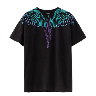 正品 marcelo马塞洛mb翅膀短袖t恤男女情侣彩色翡翠绿经典半袖潮