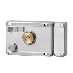 门锁家用通用型锁具老式防盗大门铁门外装木门农村不锈钢牛头房门