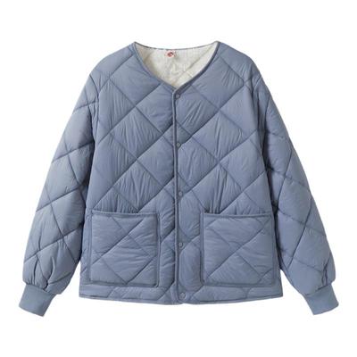 衫宣加绒加厚保暖棉衣