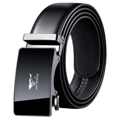 七匹狼男士皮带真皮生日礼物正品