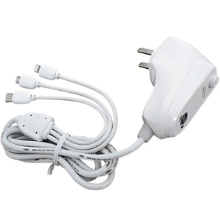 三线手机充电器带线一体多功能头带头数据线一拖三快充三合一插头TYPE-C安卓充电线酒店多头接口快速带开关