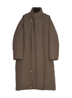 AIRROOM长款极简通勤立领羽绒服