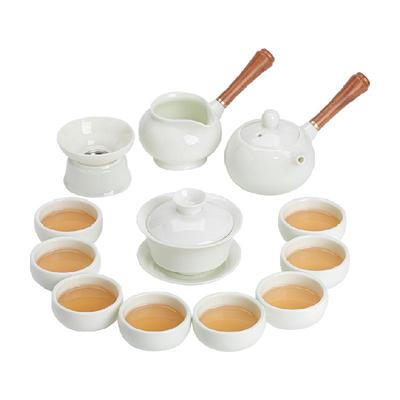 苏氏陶瓷翡翠玉羊脂玉功夫茶具