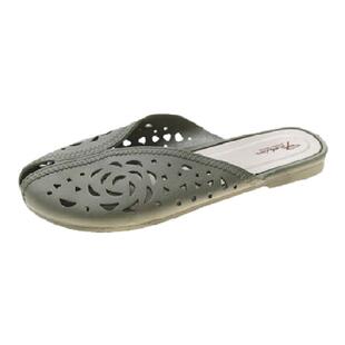 越南橡胶鞋夏季耐磨防滑透气雨天散步沙滩居家小清新包头洞洞拖鞋