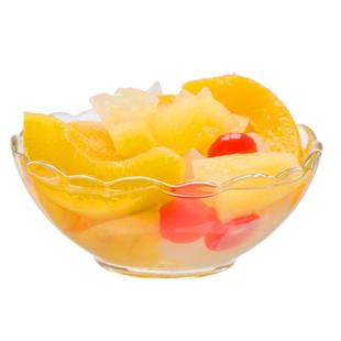 糖水杂果什锦罐头新鲜混合水果罐头510gx4玻璃瓶装休闲零食整箱
