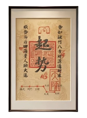 整版刺绣实木装裱唐卡挂画
