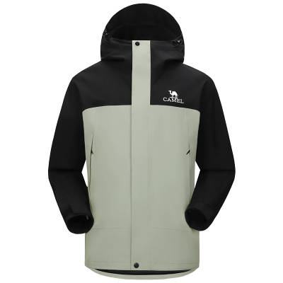 骆驼北风冲锋衣三合一男女新款外套可拆卸两件套防水旅游登山服装