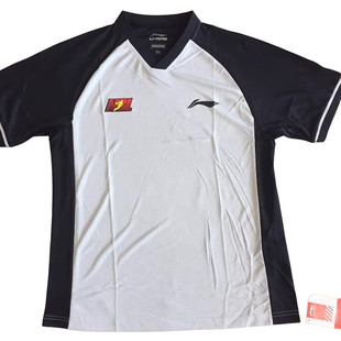 李宁正品男夏款NBL赞助裁判服短袖 速干V领T篮球半袖透气舒适