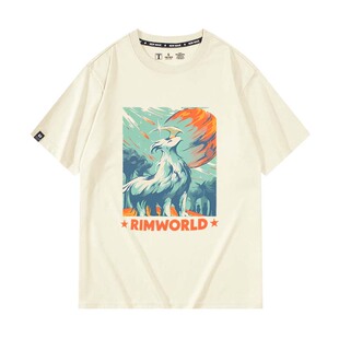 Fangamer RimWorld环世界 敲击兽周边短袖T恤男女夏季二次元衣服