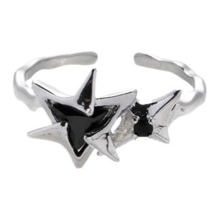 KANSAI暗黑不规则星芒戒指男女时尚欧美冷淡风个性小众可调节指环