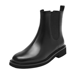 思加图冬季Yesterday切尔西靴短靴女皮靴ERC01DD5