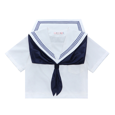 花绀线三本jk水手服替换双胸挡