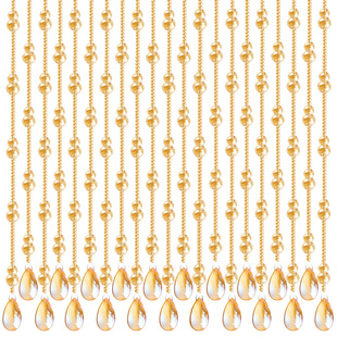 水晶珠帘葫芦隔断门帘玄关客厅卧室卫生间厕所成品拱形挂帘免打孔