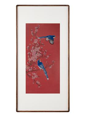 铜师傅铜雕画《喜上枝头》