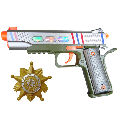 儿童玩具枪套装备声光左轮手抢