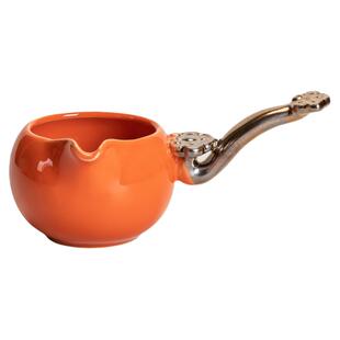 柿柿如意防烫侧把公道杯功夫茶具配件茶漏单个陶瓷茶杯分茶器高档