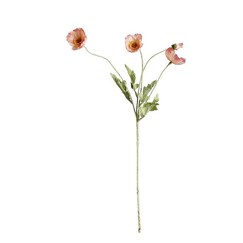 冰岛虞美人轻奢高质量版虞美人仿真花居家装饰植绒绢布野餐假花