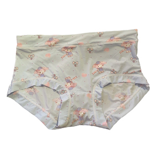 夏薄冰丝无痕凉感速干可爱卡通美乐蒂帕恰狗中高腰内裤女生三角裤