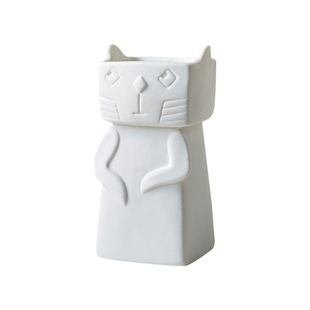 MOLA.Naughty.花瓶北欧风陶瓷简约猫咪插花创意摆件桌面装饰|调皮