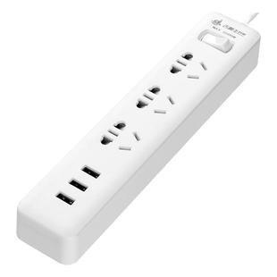 定时开关插座有线插板防触电多功能插排USB插座3米接线板智能排插