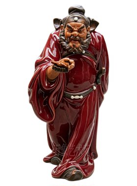 钟馗陶瓷摆件家居艺术装饰品