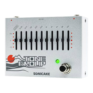 Sonicake QDS电吉他单块效果器原声乐器前级贝斯延迟混响十段均衡