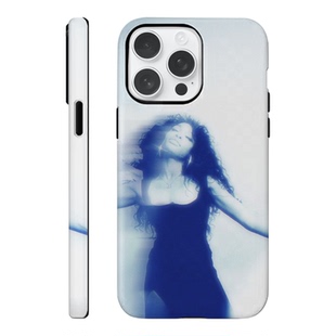 欧美风Sabrina Carpenter蓝调适用苹果多机型个性明星周边手机壳