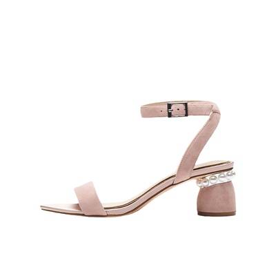 LuxuryRebel夏季珍珠后空女鞋